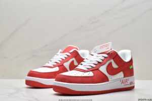 Louis Vuitton Air Force 1 White Red