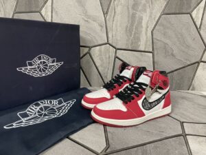 Jordan 1 Retro High Dior Red White